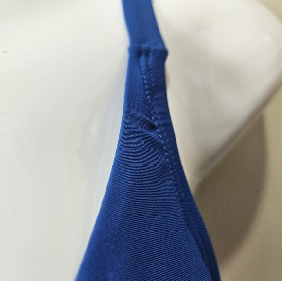 Laphe Rose Women  One Piece Swimsuit Crisscross Front Designed Blue - Picture 5 of 9